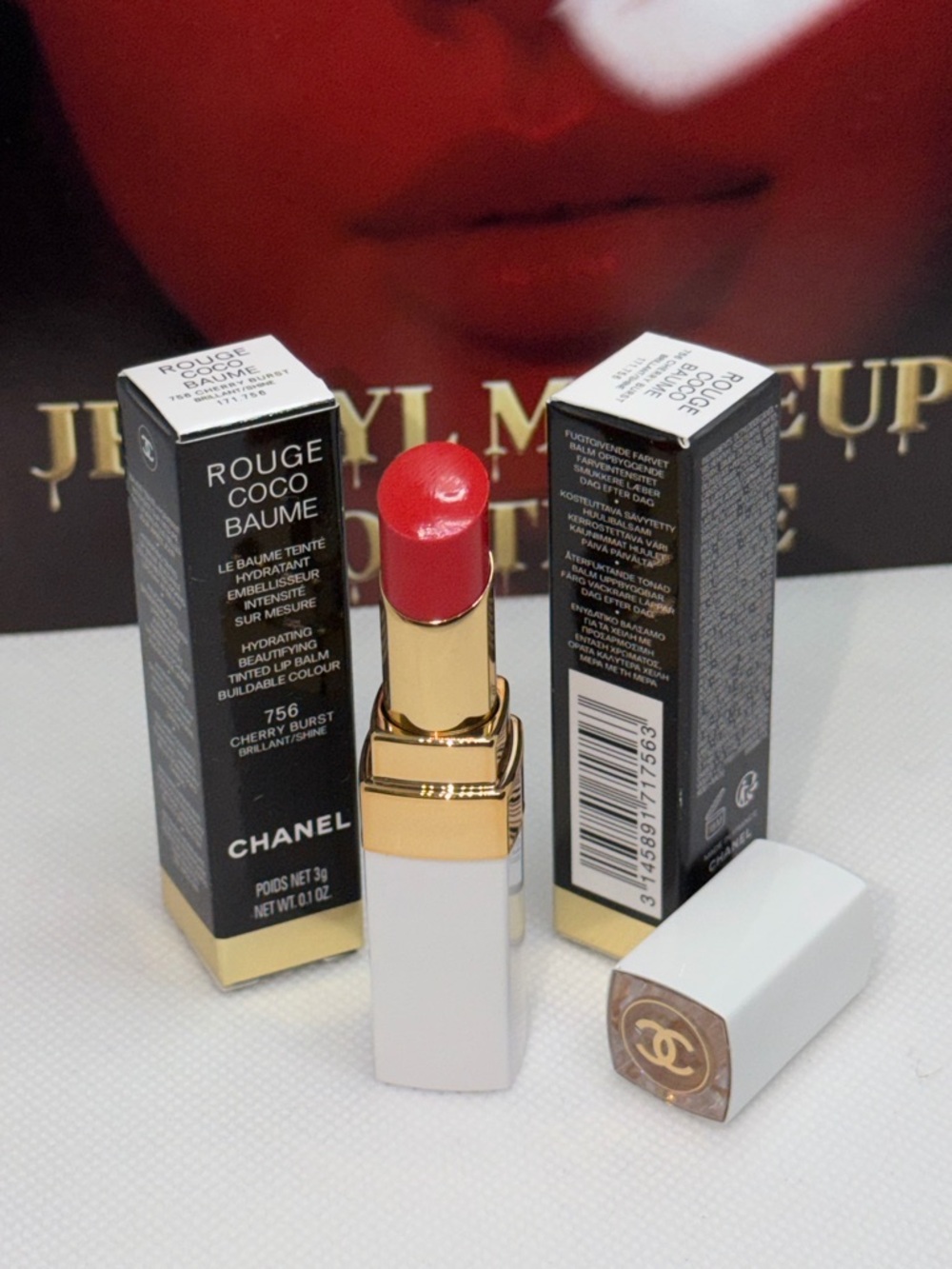 CHANEL Rouge Coco Baume Lipstick - #756 Cherry Burst Red